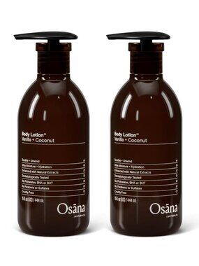 2pc Osana Vanilla Coconut Body Lotion with Shea Butter & Coconut Oil 15oz